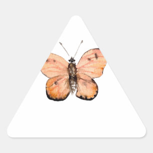 Butterfly Mönster Triangelformat Klistermärke