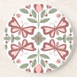 Butterfly Mönster Underlägg Hand Drawn