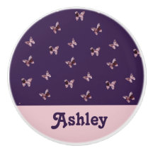 Butterfly Mönster Vacker Feminine Rosa Animal