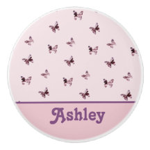 Butterfly Mönster Vacker Rosa och Lila Animal