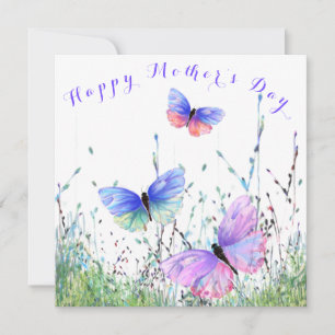 Butterfly Mors dag Card-flugor