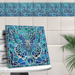 Butterfly Mosaic - Ocean Blues Kakelplatta<br><div class="desc">Butterfly Mosaic - Ocean Blues</div>
