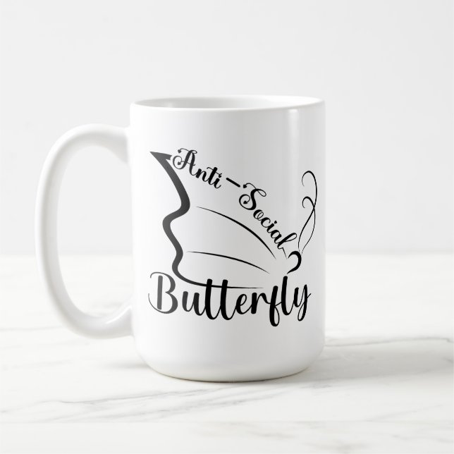 Butterfly mot Social Kaffemugg (Vänster)
