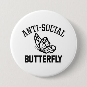 Butterfly mot Social Knapp