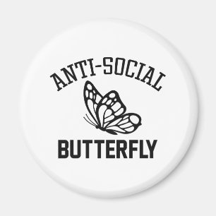 Butterfly mot Social Magnet