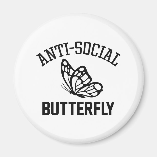 Butterfly mot Social Magnet (Framsidan)