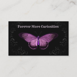 Butterfly Moth Taxidermist Visitkort