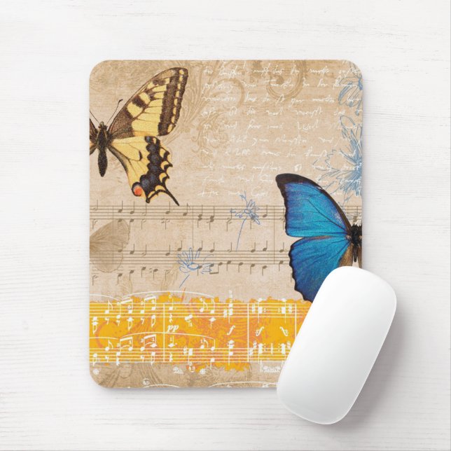 Butterfly Mouse Pad Musmatta (Med mus)