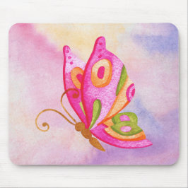 Butterfly Mousepad Pastel Stil Musmatta
