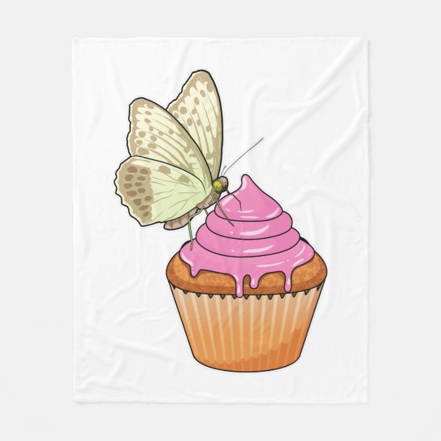 Butterfly Muffin Fleecefilt (Framsidan)