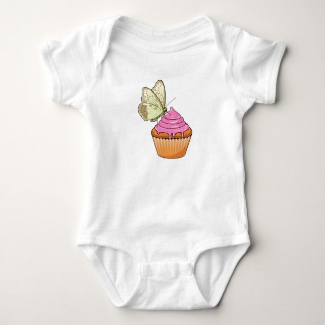 Butterfly Muffin T Shirt (Framsida)