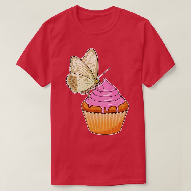Butterfly Muffin T Shirt (Design framsida)