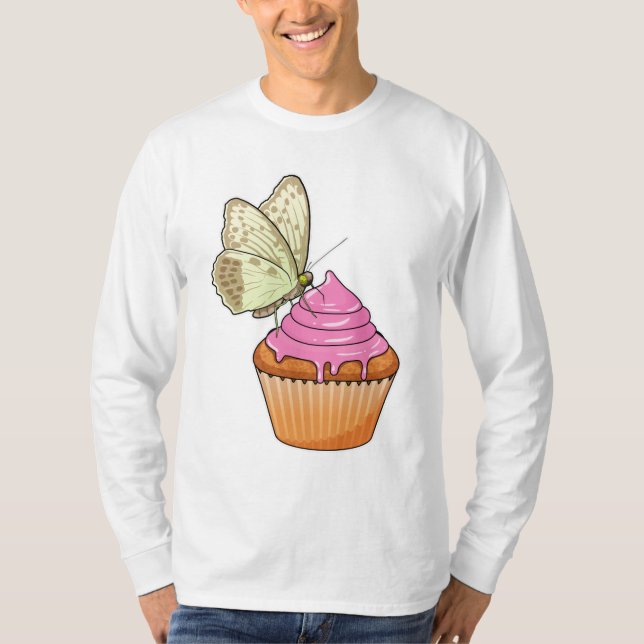 Butterfly Muffin T Shirt (Framsida)