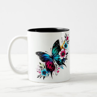 Butterfly mug Två-Tonad mugg