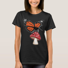 Butterfly Mushroom T Shirt