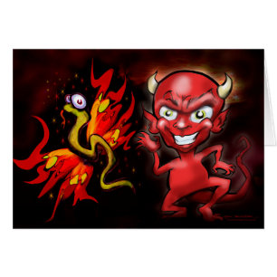 Butterfly n Demon Hälsningskort