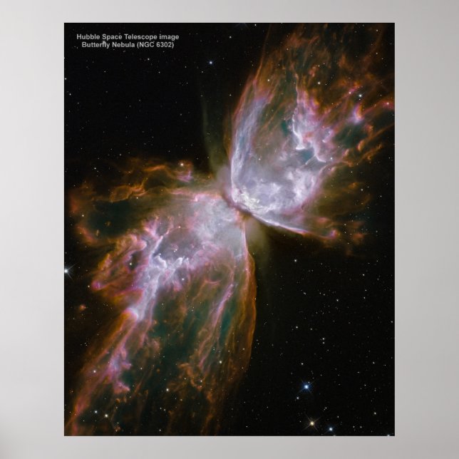Butterfly Nebula (NGC 6302) poster (Framsidan)