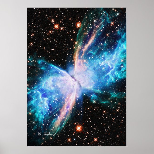 Butterfly Nebula NGC 6302 - poster (Framsidan)