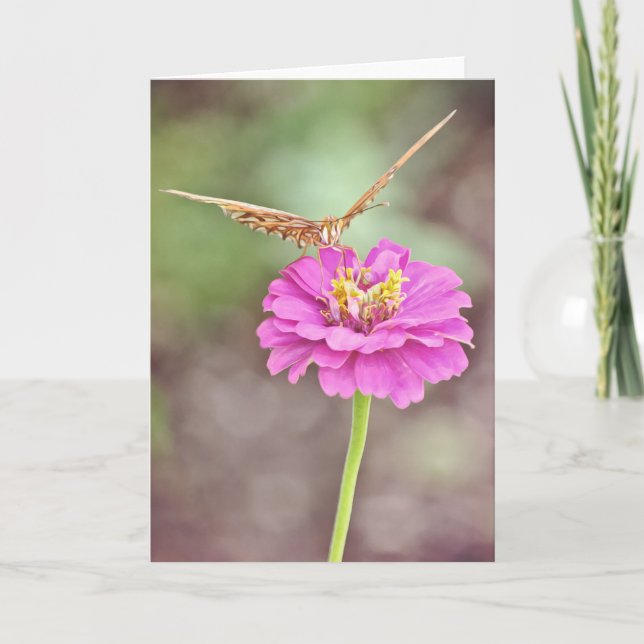 Butterfly Nectar Scripture Card Psalm 34:8 Kort (Framsida)