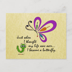 Butterfly New Beginnings Vykort