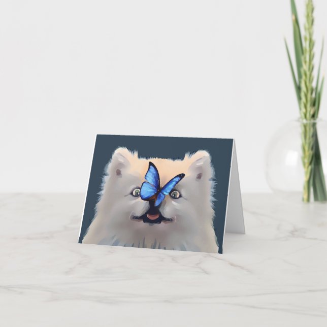 BUTTERFLY NOSE TACK DU CARD KORT (Framsida)