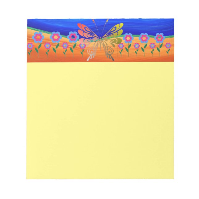 Butterfly Note Pad Anteckningsblock (Framsida)