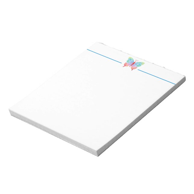 Butterfly Note Pad Anteckningsblock (Roterad)