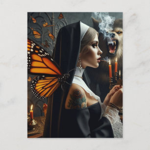 Butterfly Nun Werevarterror Vykort