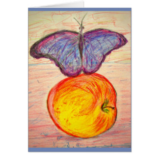 Butterfly och Apple Hälsningskort