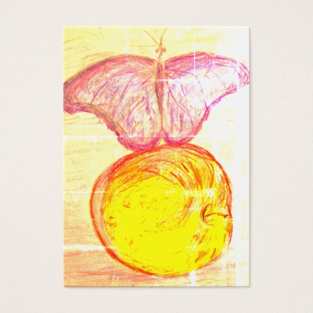 Butterfly och Apple Visitkort (Framsidan)