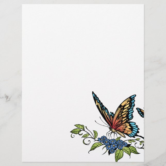 Butterfly och Butterflies fullt färg av Al Rio (Framsida)