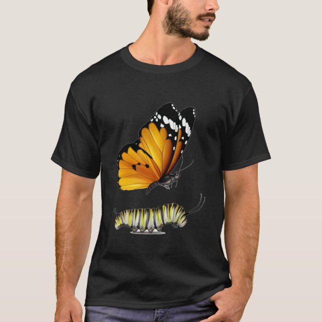 Butterfly och cateringpelare t shirt (Framsida)
