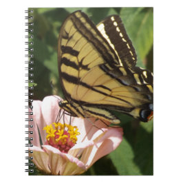 Butterfly och Flower Anteckningsbok Med Spiral