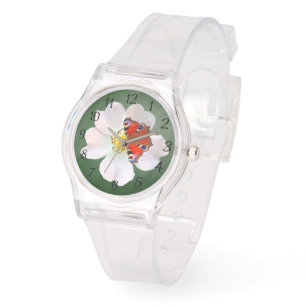 Butterfly och Flower Armbandsur