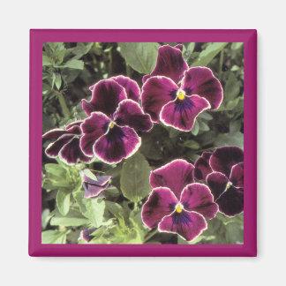 Butterfly och Flower Bouquet Magnet