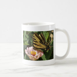 Butterfly och Flower Kaffemugg