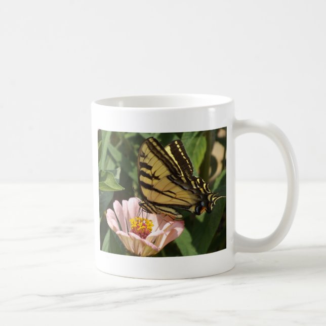 Butterfly och Flower Kaffemugg (Höger)