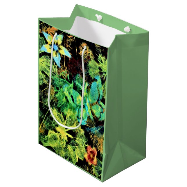 Butterfly och Flower Rodilius Gift Bag (Framsidan Vinklad)