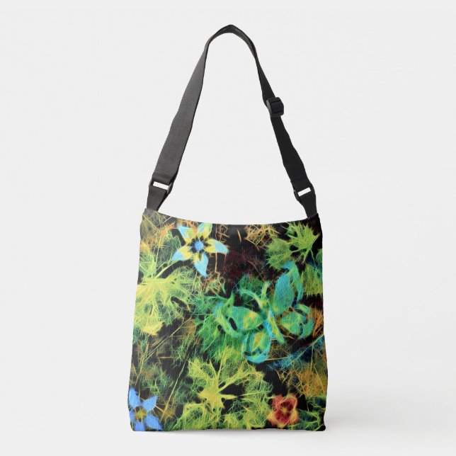 Butterfly och Flower Rodilius Kor Body Tote Bag Axelväska (Framsida)
