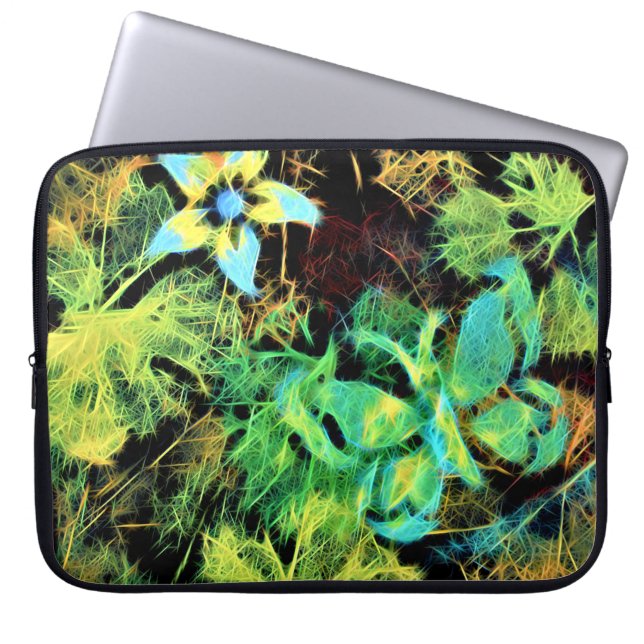 Butterfly och Flower Rodilius Laptop sleeve (Framsidan)
