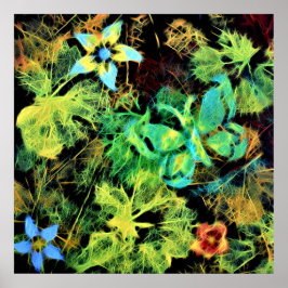 Butterfly och Flower Rodilius Poster