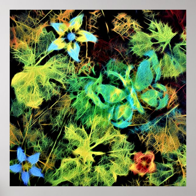 Butterfly och Flower Rodilius Poster (Framsidan)