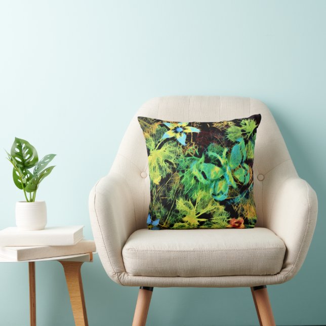 Butterfly och Flower Rodilius Throw Cushion Kudde (Stol)