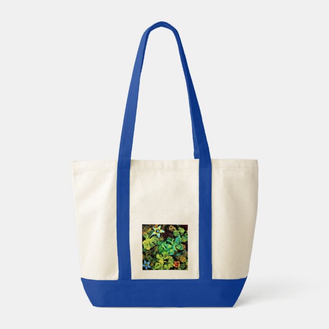 Butterfly och Flower Rodilius Tote Bag Tygkasse (Baksida)