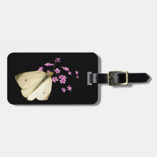 Butterfly och Flowers Bagagebricka