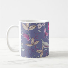 Butterfly och Flowers Mors dag Gift Mugg