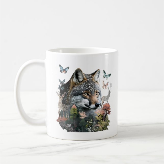 Butterfly och Fox Mugg (Vänster)
