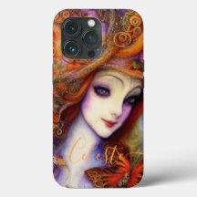 Butterfly och Garden Godderas i vattenfärgsblåsor