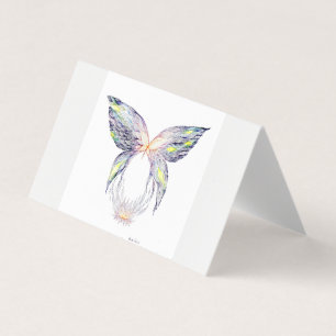 Butterfly och lotus visitkort