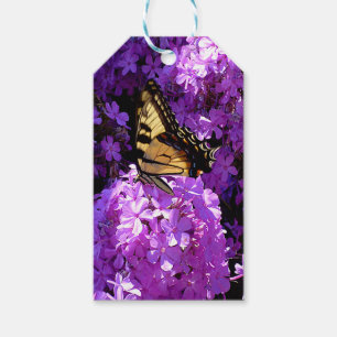 Butterfly och Phlox Presentetikett